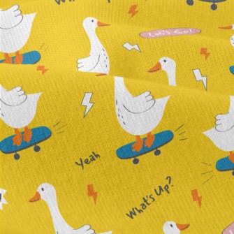 Bright White Cute Duck Modern Jersey