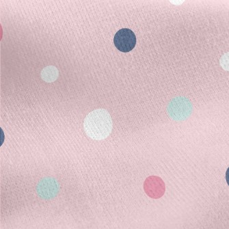 Brightly Colored Dots Jersey Backed Fleece