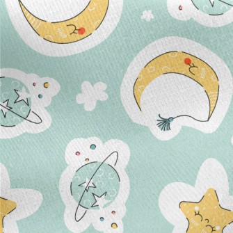 The Lovely Sleeping Moon And S Jersey Backed Fleece