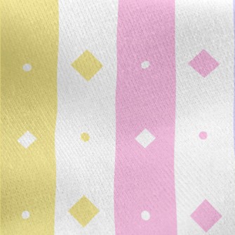 Colorful Diamond Lattice Jersey Backed Fleece