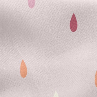 Water Drops Of Different Color Jersey Backed Fleece