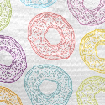 Cute Colorful Donuts Pongee