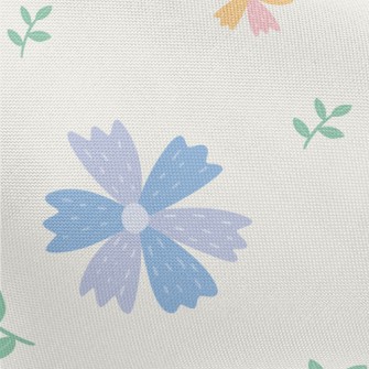 Colorful Cute Flowers Pongee