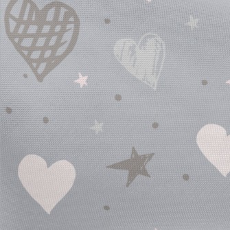 Hand Drawn Simple Hearts And S Pongee
