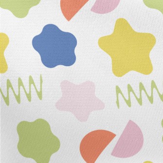 Colorful Shape Pattern Pongee