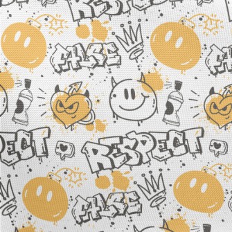 American Style Smiley English  Pongee