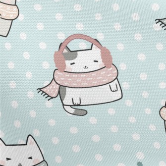 Cats Wrapped Tightly In The Co Pongee