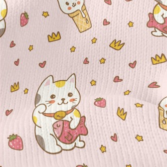 The Round And Cute Lucky Cat Stretch Jersey
