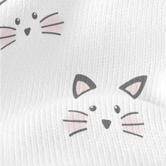 Cute And Neat Cat Face Stretch Jersey