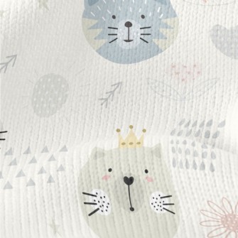 Round Cat Like In A Children&# Stretch Jersey