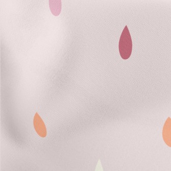 Water Drops Of Different Color Lightweight Cotton Poplin