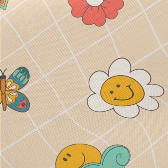 American Exquisite Flower Patt Midweight Cotton Poplin