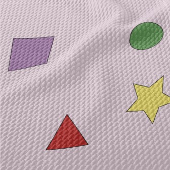 Colorful Light And Dark Stars  Birdseye Piqué