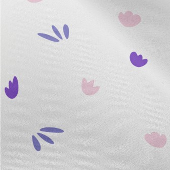 Pink And Purple Floral Graphic Chiffon