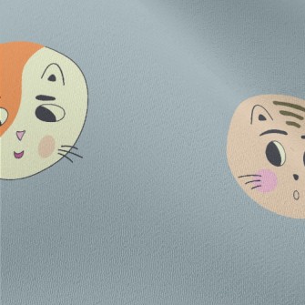 Round Cute Cat Chiffon