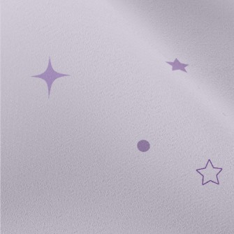 Scattered Purple Stars Chiffon
