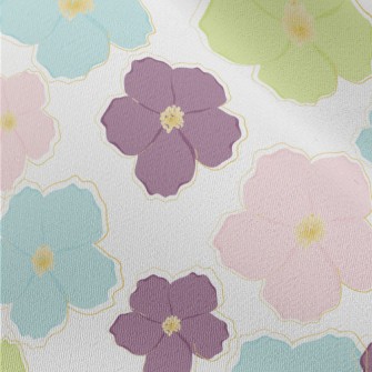 Pastel Colored Flowers Chiffon