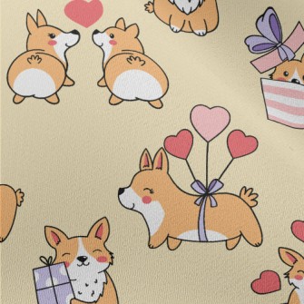 Cute Round Corgi Chiffon
