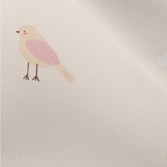 Pink And Orange Flying Bird Chiffon
