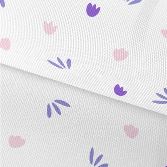 Pink And Purple Floral Graphic Waterproof Oxford