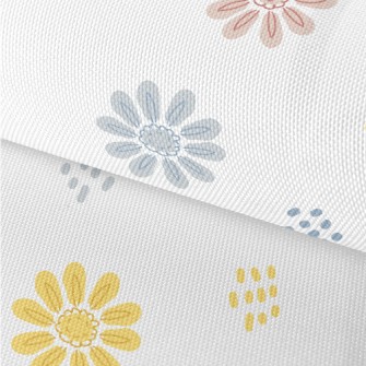 Simple Colored Flowers And Dot Waterproof Oxford