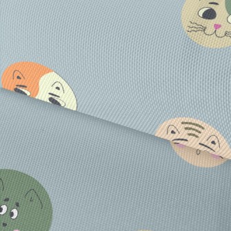 Round Cute Cat Waterproof Oxford
