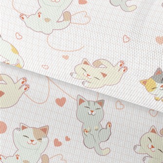 Cat Playing With Squinting Eye Waterproof Oxford