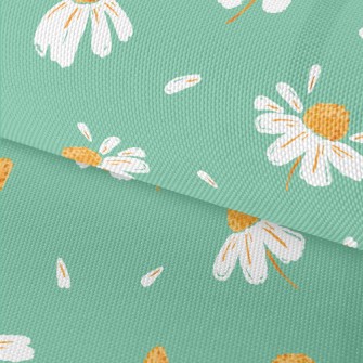 Realistic Daisy And Petals Waterproof Oxford