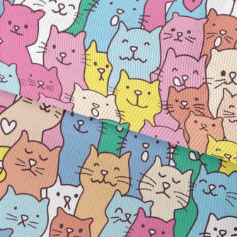 Colorful And Cute Cats Waterproof Oxford