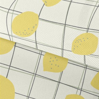 Sour Lemon And Twisted Lattice Waterproof Oxford