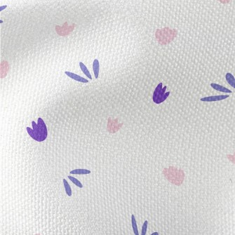 Pink And Purple Floral Graphic Waterproof Canvas
