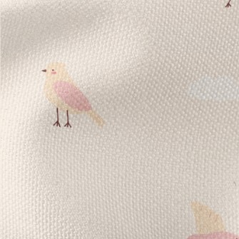 Pink And Orange Flying Bird Waterproof Canvas