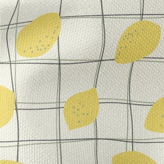 Sour Lemon And Twisted Lattice Waterproof Canvas