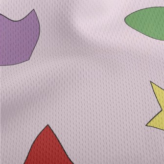 Colorful Light And Dark Stars  Athletic Mesh Flat Back