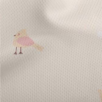 Pink And Orange Flying Bird Athletic Mesh Flat Back