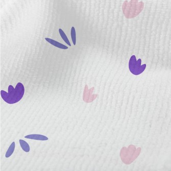 Pink And Purple Floral Graphic Terry