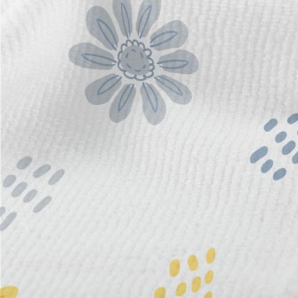 Simple Colored Flowers And Dot Terry