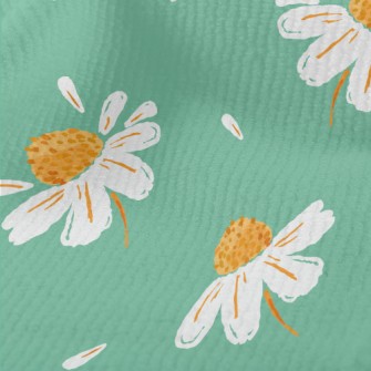 Realistic Daisy And Petals Terry