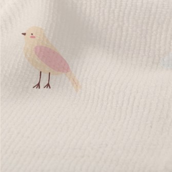 Pink And Orange Flying Bird Terry