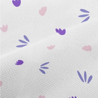 Pink And Purple Floral Graphic Performance Linen