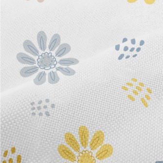 Simple Colored Flowers And Dot Performance Linen