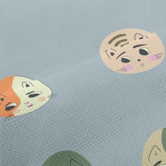 Round Cute Cat Performance Linen