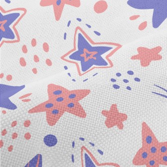 Pink And Purple Stars Of Vario Performance Linen