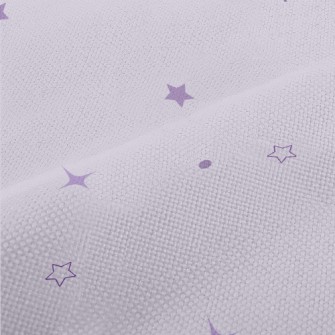 Scattered Purple Stars Performance Linen