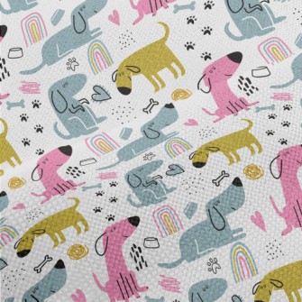 Funny Color Block Dog Performance Linen