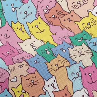 Colorful And Cute Cats Performance Linen