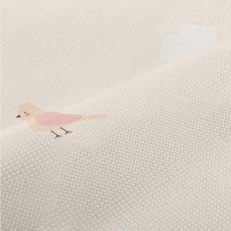 Pink And Orange Flying Bird Performance Linen
