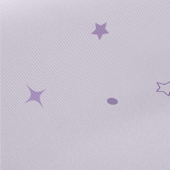 Scattered Purple Stars Twill