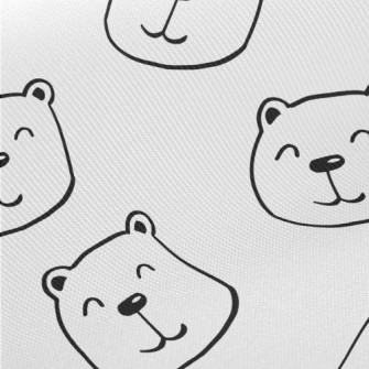 Simple Smiling Bear Twill