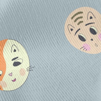 Round Cute Cat Standard Corduroy